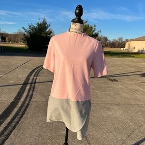 5CM Pink and Grey Wool Tunic dress Sz 2 like new